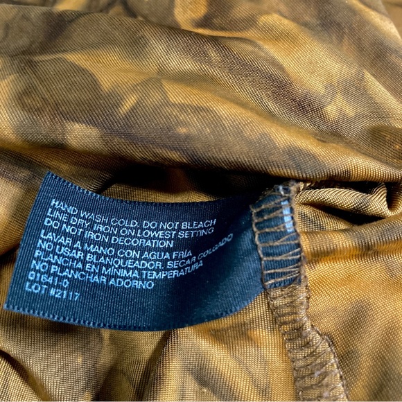 Mixit Brown Tie-Dye Blouse with Bead Embellishments - Size S - Picture 10 of 10